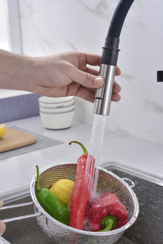 Смеситель для кухни Paulmark HALT Ha214021-BS на раковину никель - фото 3